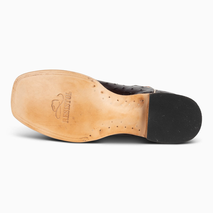 Nicotine Full Quill Ostrich - Square - RESISTOL Cowboy Hats