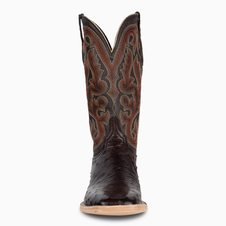 Nicotine Full Quill Ostrich - Square - RESISTOL Cowboy Hats