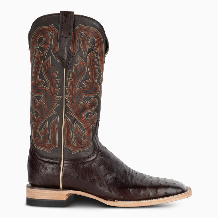 Nicotine Full Quill Ostrich - Square - RESISTOL Cowboy Hats