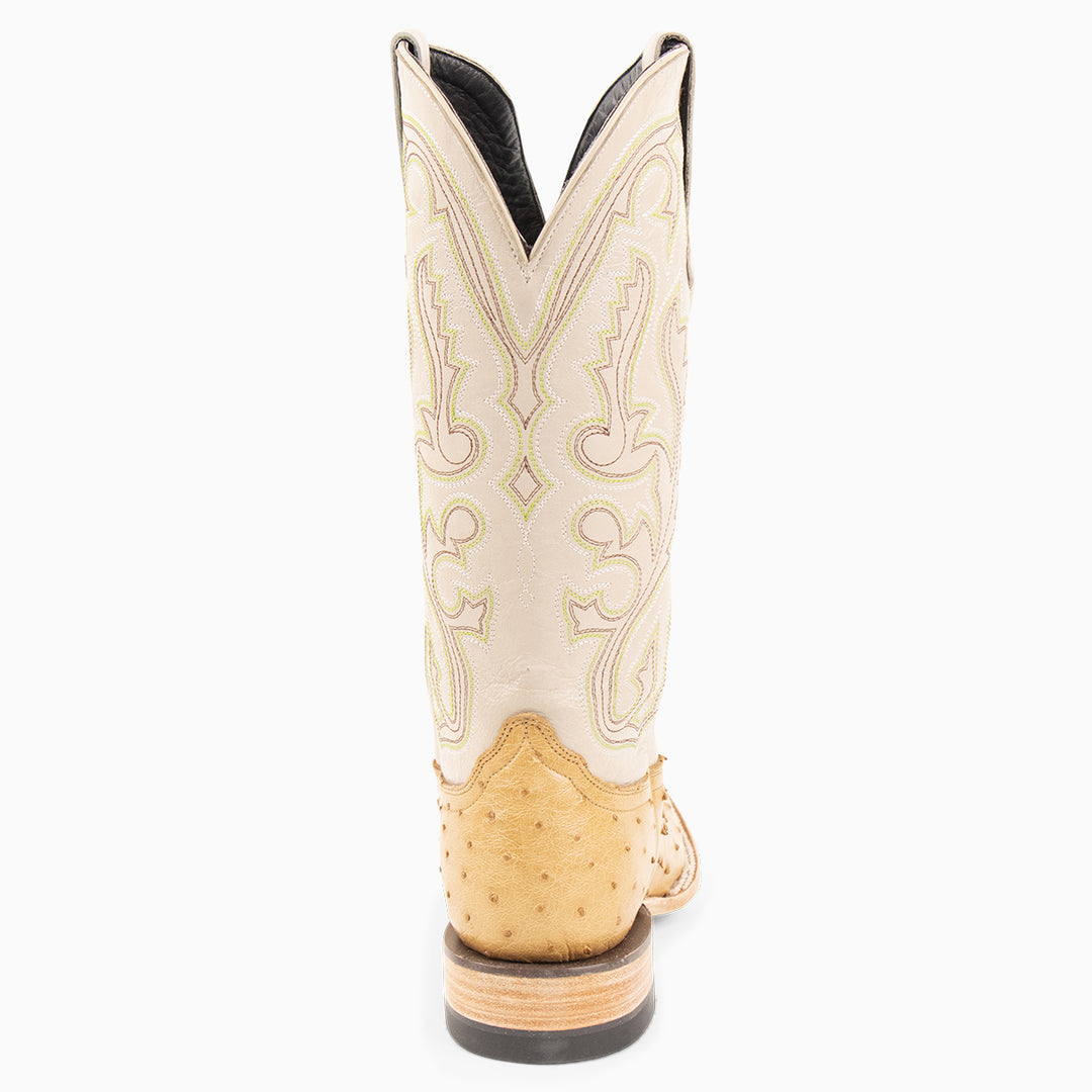 Saddle Tan Full Quill Ostrich - Square - RESISTOL Cowboy Hats