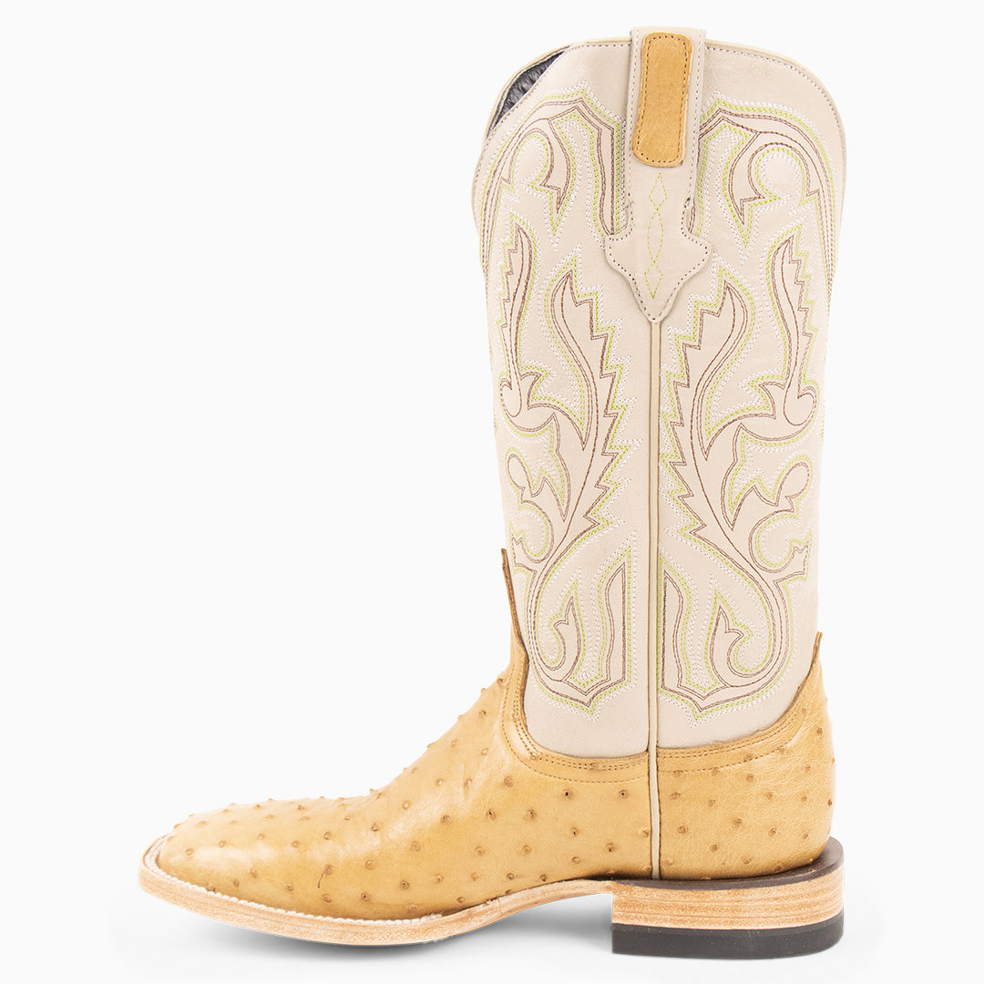 Saddle Tan Full Quill Ostrich - Square - RESISTOL Cowboy Hats