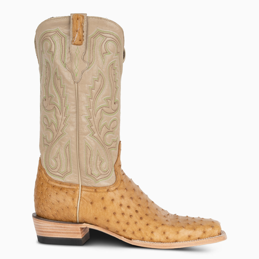 Antique Saddle Tan Full Quill Ostrich - Cutter - RESISTOL Cowboy Hats