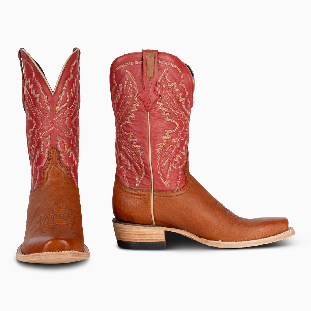 Cognac Mad Dog Smooth Quill Ostrich - Cutter - RESISTOL Cowboy Hats