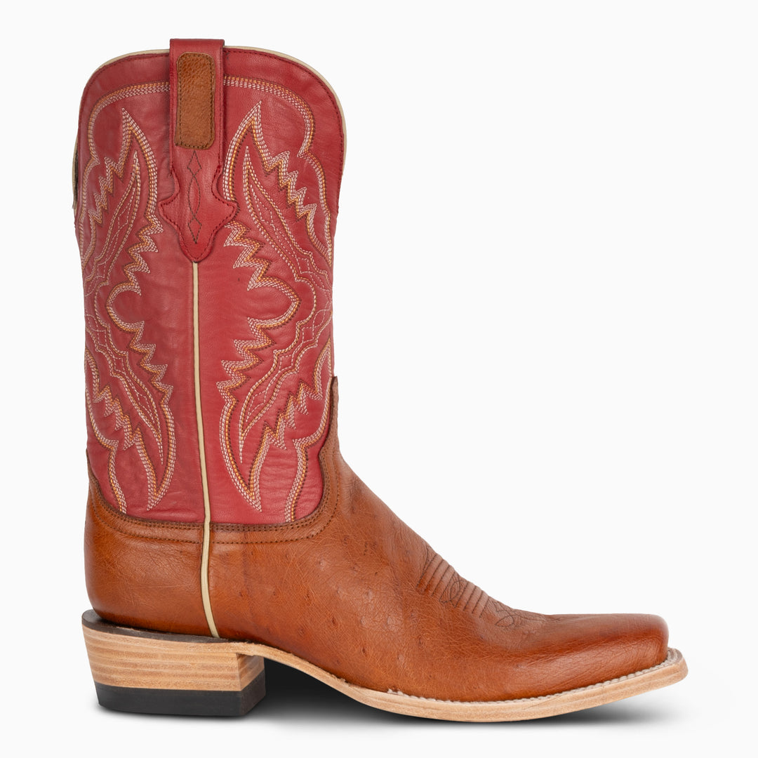 Cognac Mad Dog Smooth Quill Ostrich - Cutter - RESISTOL Cowboy Hats