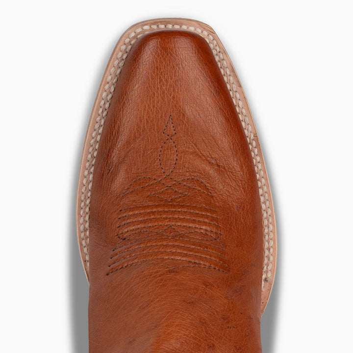 Cognac Mad Dog Smooth Quill Ostrich - Cutter - RESISTOL Cowboy Hats