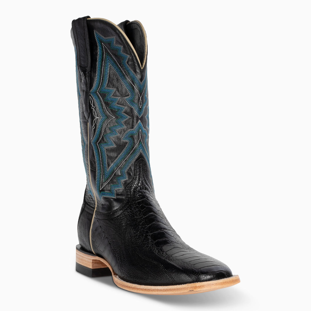 Black Ostrich Leg - Square - RESISTOL Cowboy Hats