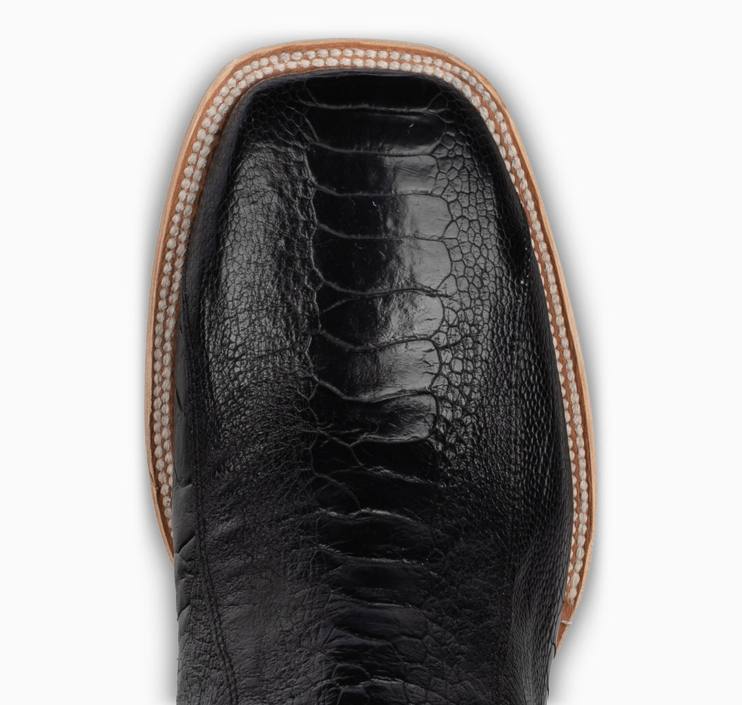 Black Ostrich Leg - Square - RESISTOL Cowboy Hats