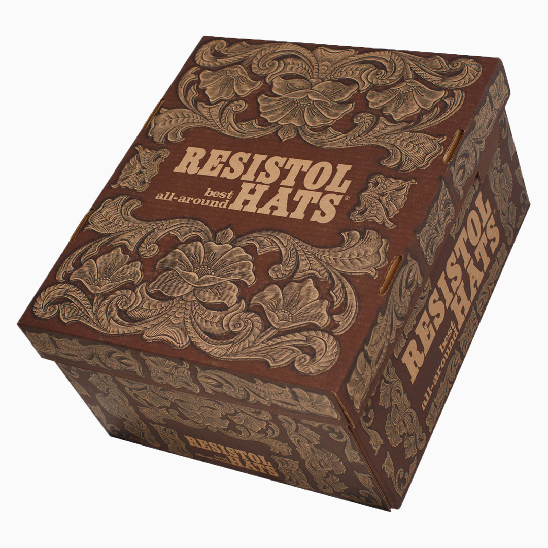 Resistol Tooled Hat Box - RESISTOL Cowboy Hats