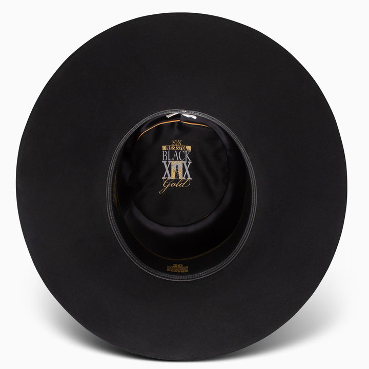 20X Black Gold Cowboy Hat - RESISTOL Cowboy Hats