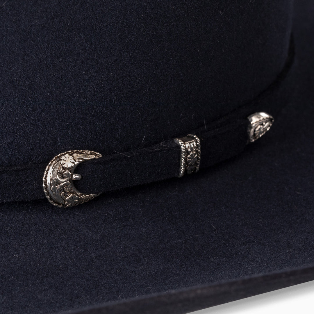 Resistol 6X Cody Johnson Collection The SP Navy Brick Crown Felt Cowboy Hat