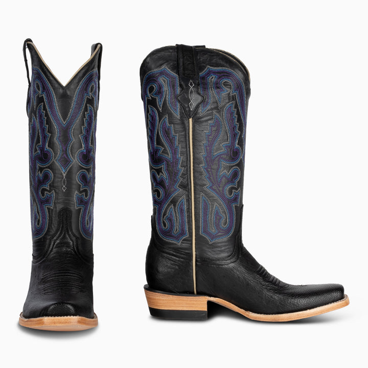 Black Smooth Ostrich - Woman's Cutter - RESISTOL Cowboy Hats