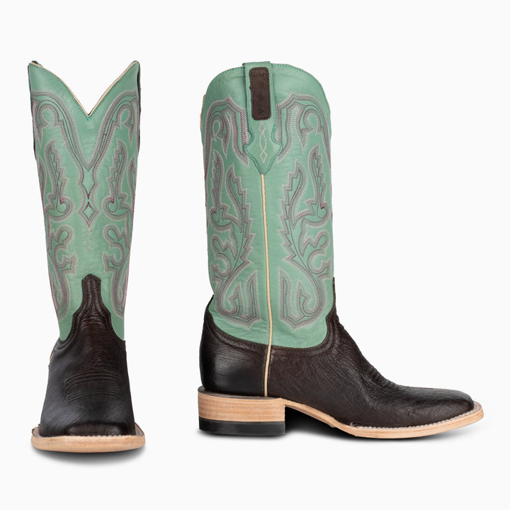 Nicotine Smooth Ostrich - Woman's Square - RESISTOL Cowboy Hats