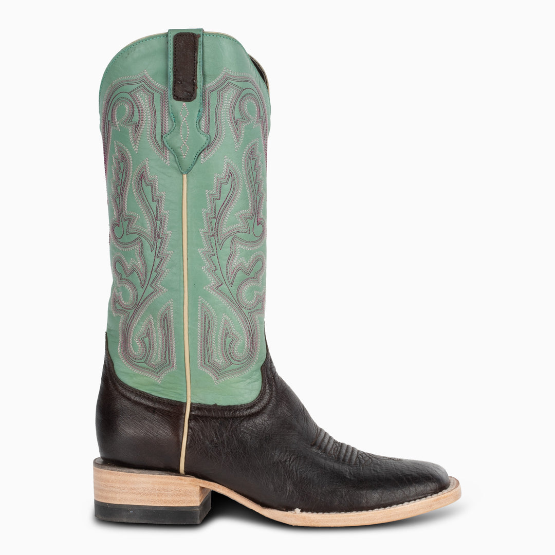 Nicotine Smooth Ostrich - Woman's Square - RESISTOL Cowboy Hats