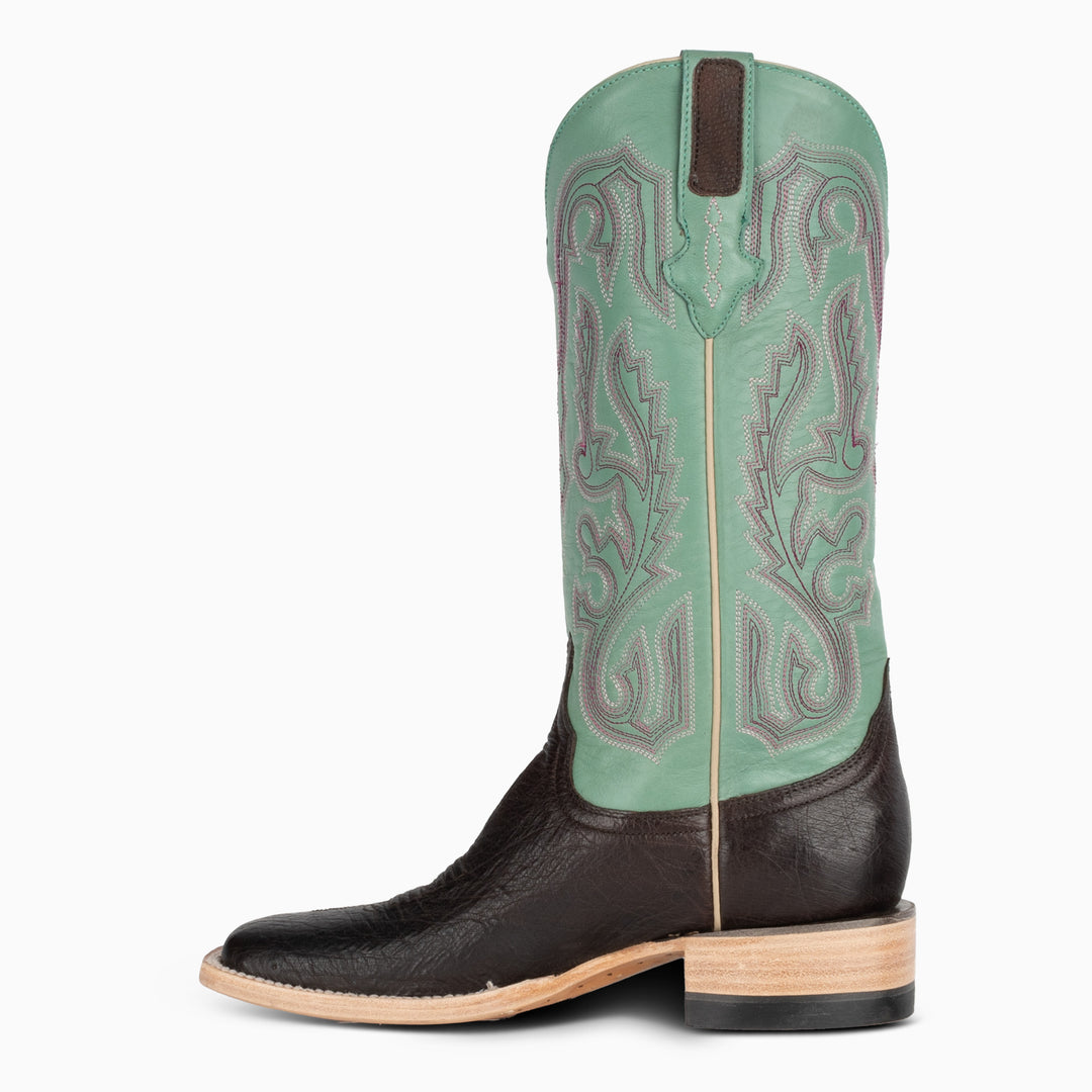 Nicotine Smooth Ostrich - Woman's Square - RESISTOL Cowboy Hats