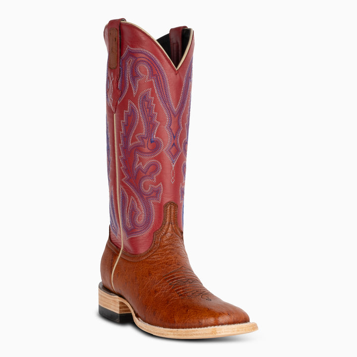 Cognac Smooth Ostrich - Woman's Square - RESISTOL Cowboy Hats