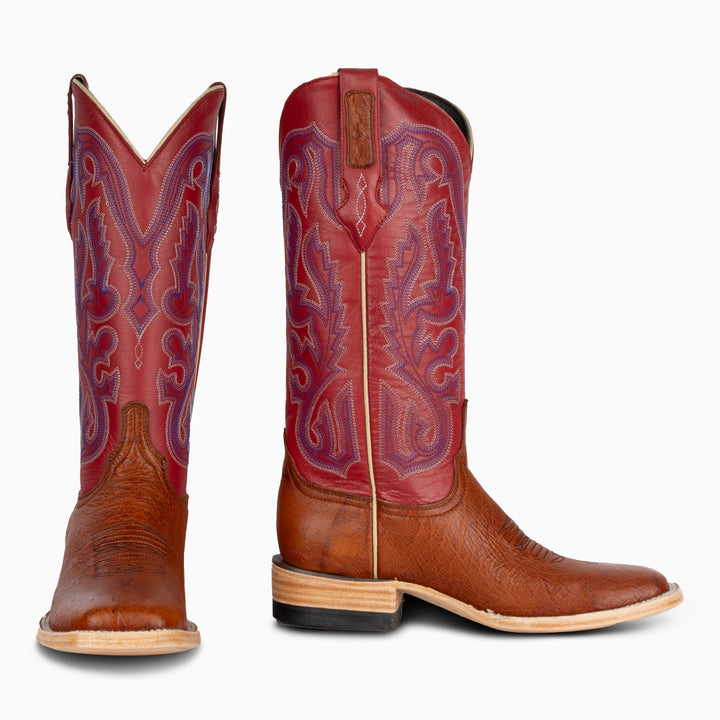 Cognac Smooth Ostrich - Woman's Square - RESISTOL Cowboy Hats