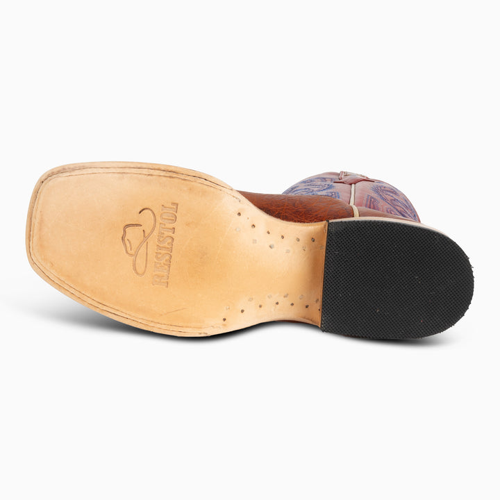 Cognac Smooth Ostrich - Woman's Square - RESISTOL Cowboy Hats