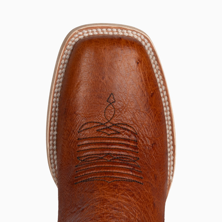 Cognac Smooth Ostrich - Woman's Square - RESISTOL Cowboy Hats