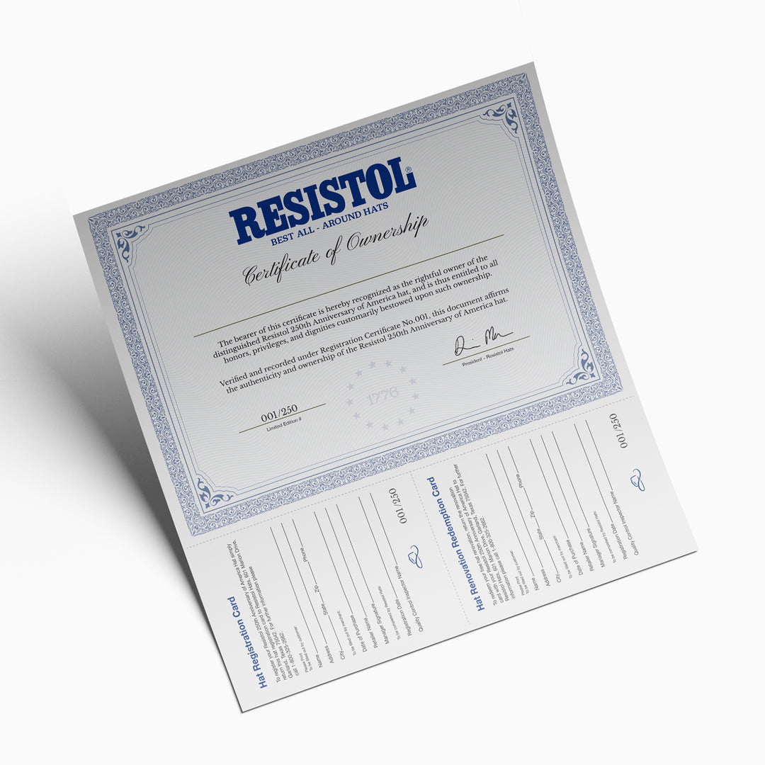 The Resistol 1776 with Clint Orms Buckle Set