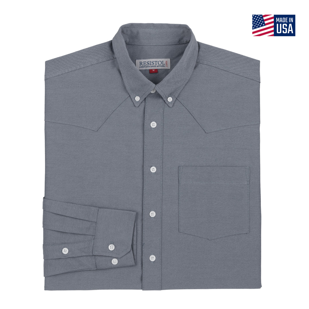 Resistol Oxford Dress Black Single Pocket - RESISTOL